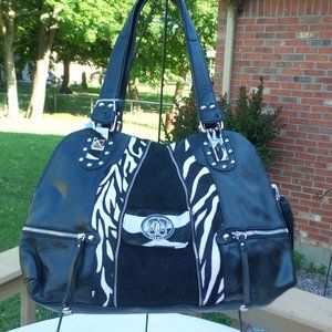 Sharif Gorgeous Real Leather & Calf Hair Zebra